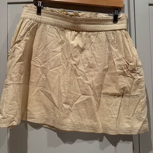 Madewell Striped & Ruffled Mini Skirt